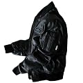 Alpha Industries MA1 Lederjacke mit Kapuze schwarz