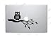 Cute Owl on Tree Branch Vinyl Decal Sticker for Computer Wall Car Mac Macbook and More