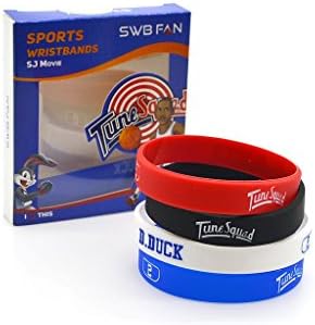 Best Space Jam 2 D.DUCK Wristband By SWBFAN High Quality,3D Printed Tune Squad Bracelets-Set Of 4 Unique,Tune Fans Perfect Gift For Kids,Teens &amp; Adults (Adult 7.95x0.47x0.07 Inches, D,DUCK SET)