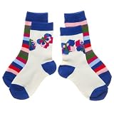 POLARN O. PYRET 2-Pack Butterfly & Block Stripe Socks