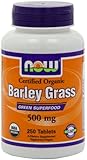 Now Foods Organic Barley Grass 500mg, Tablets, 250-Count