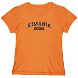 T-Shirt Woman Orange  Romania Athletic  Country