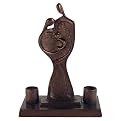 Couple with Baby Shabbat Candleholder