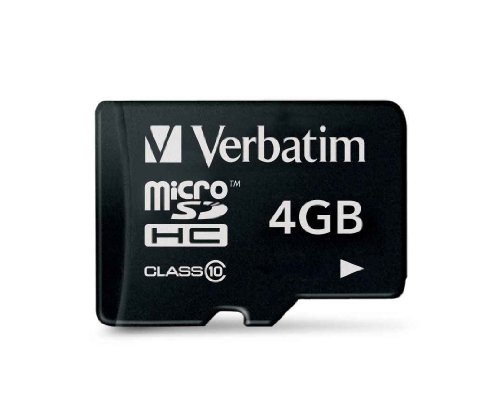 Verbatim MicroSDHC 4GB Speicherkarte, schwarz Preisvergleich
