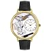 Whimsical Watches Unisex Chiropractor Black Padded Leather Watch #G0620004