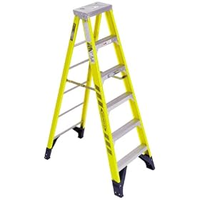 Werner 7310 375-Pound Duty Rating Type IAA Fiberglass Stepladder, 10-Foot