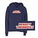 Sweatshirt Woman Navy Blue  Word Beauty Therapist  Occupations