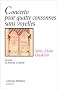Concerto pour quatre consonnes sans voyelles