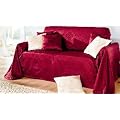 stilvoller Bett�berwurf Sofa�berwurf Tagesdecke 160x200 rot