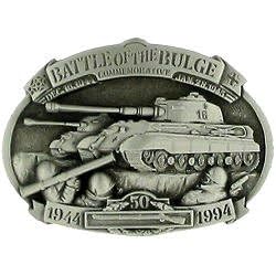 Battle of the Bulge Pewter Belt Buckle