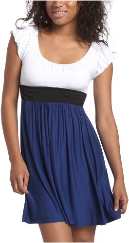 Necessary Objects Juniors' Colorblock Babydoll Dress