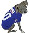 Officially Licensed by the NFL - New York Giants Dog Football Jersey - X-Large (XL)