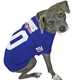 Officially Licensed by the NFL - New York Giants Dog Football Jersey - X-Large (XL)