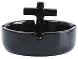 from Wanted Wanted Ashtray Holy Smoke, Ceramic, Black Model WA0780BK