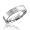 Men's Stainless Steel Diamond Band Ring (H, SI, 0.09 carat)-Band Width:5mm