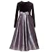 Girls Holiday Dress GREY GLITTER FLORAL BONNIE JEAN Christmas Girl 2T-16