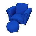 Childs Uphlstrd Rkng Chr/Ottmn-Blue