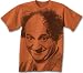 Search : Three 3 Stooges BIG FACE LARRY Adult Orange T-shirt Tee Shirt