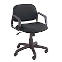 Cava Mid-Back Chair with Casters- Charcoal