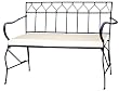 PTC Home & Garden Viefre Garden Bench, Black
