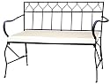 PTC Home & Garden Viefre Garden Bench, Pewter