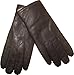 Bon Bonito Men's Rabbit Fur Lined Genuine Soft Black or Brown Leather Gloves