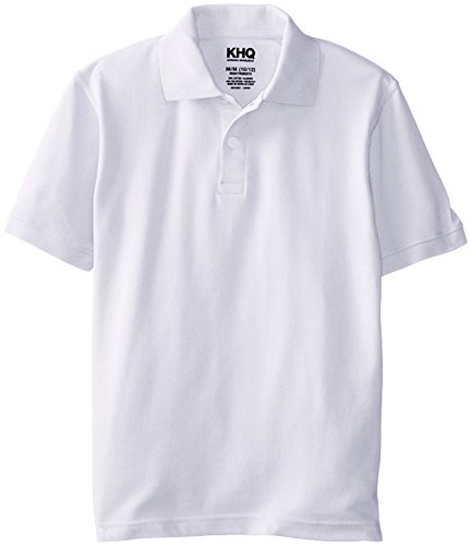 KHQ Big Boys' Husky Short-Sleeve Pique Polo Shirt