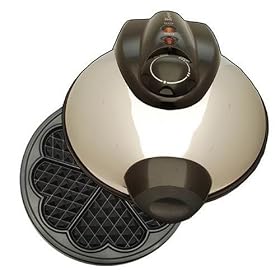 Euro Cuisine Heart Design Waffle Maker