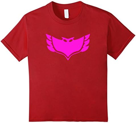 Kids PJ Masks - Owlette Crest T Shirt 8 Cranberry