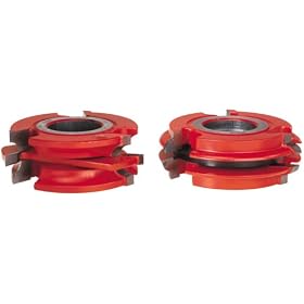 Freud UP266 2-Sided Bead Profile Shaper Cutter Set For 1-Inch Rail And Stile Doors, 1-1 4 Bore by Freud