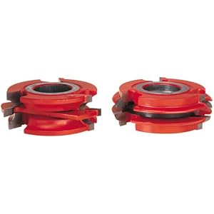Freud UP266 2-Sided Bead Profile Shaper Cutter Set For 1-Inch Rail And Stile Doors, 1-1 4 Bore by Freud