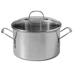 Calphalon Tri-Ply Stainless-Steel 8-Quart Stockpot with Glass Lid