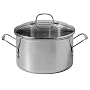 Calphalon Tri-Ply Stainless-Steel 8-Quart Stockpot with Glass Lid