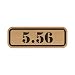 RDW (4X 5.56 Metallic Ammo Can Badge Sticker Self Adhesive Label 3M Bullet 556 - Bronze