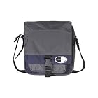 Derek Alexander Leather Organizer Nylon Travel Shoulder Bag (Black )