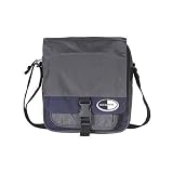 Derek Alexander Leather Organizer Nylon Travel Shoulder Bag