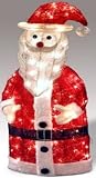 Pre-Lit Indoor-Outdoor Sisal Santa Claus with Transformer