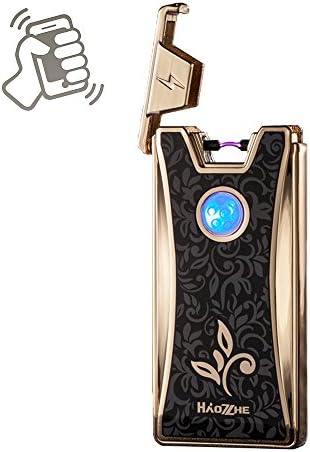 HAOZHEUSB Rechargeable Shake-induction Windproof Arc Lighter. (Orchid)