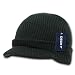 by Decky Black Knit Visor Beanie GI Jeep Watch Cap Hat