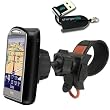 ChargerCity OEM Garmin Nuvi Strip-LOCK Motorcycle Bicycle Bike Mount and Bracket Cradle Kit for TomTom XXL 550 540 530 (5") XL 330 340 350 (4.3") One 125 130 135 140 N14644 (3.5") S TM M SE GPS Navigator models (Fits HandleBar from .75" to 1.5" inch) **Shipment include ChargerCity OEM Micro SD Card Reader & Manufacture Direct Replacement Warranty**