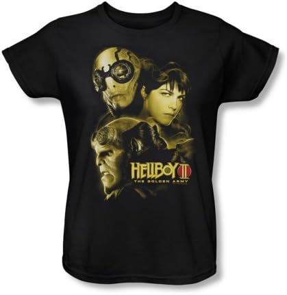 HELLBOY II/UNGODLY CREATURES - S/S Womens TEE - BLACK - LG