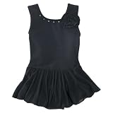 Freestyle® by Danskin® Girls' Rosette Skirtall Leotard Black