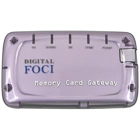 Digital Foci Memory Card Gateway - USB 2.0 Multi-format Memory Card Reader (Purple) by Digital Foci
