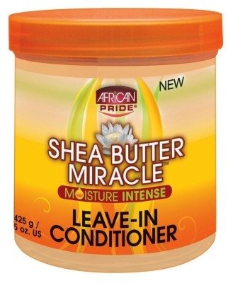African Pride Shea Butter Miracle Leave-In Conditioner 15oz Jar
