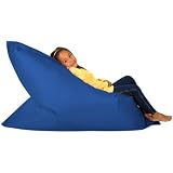 from Hi-BagZ Hi-BagZ KIDS Bean Bag 4-Way Lounger - GIANT Childrens Bean Bags Outdoor Floor Cushion BLUE - 100 Water Resistant