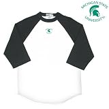 Antigua Michigan State Spartans Youth Embroidered Raglan T-Shirt