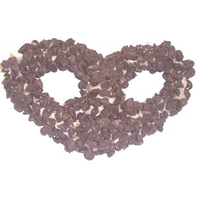 Scott's Cakes 1 lb. White Chocolate Covered Pretzels with Mini Dark Chocolate Chips in a Decorative Small Tin