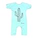 Gotd Newborn Infant Baby Boys Girls Short Sleeve Romper Jumpsuit Clothes (24M, Green)