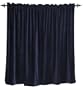 Arlee Velvet 80 by 84-Inch Curtain Pole Top 2-Pack, Midnight