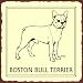 Boston Bull Terrier Sign, Size 12